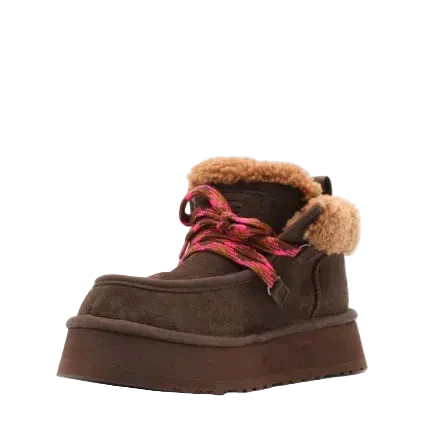 נעל מגף של האג בצבע חום כהה – UGG Funkarra Cabin Cuff - Image 2