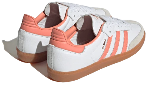 נעלי אדידס סמבה | Adidas Samba OG White Wonder Clay Gum - Image 4