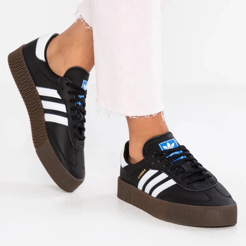 נעלי אדידס סמבה פלטפורמה | Adidas Samba Sambarose Black - Image 4