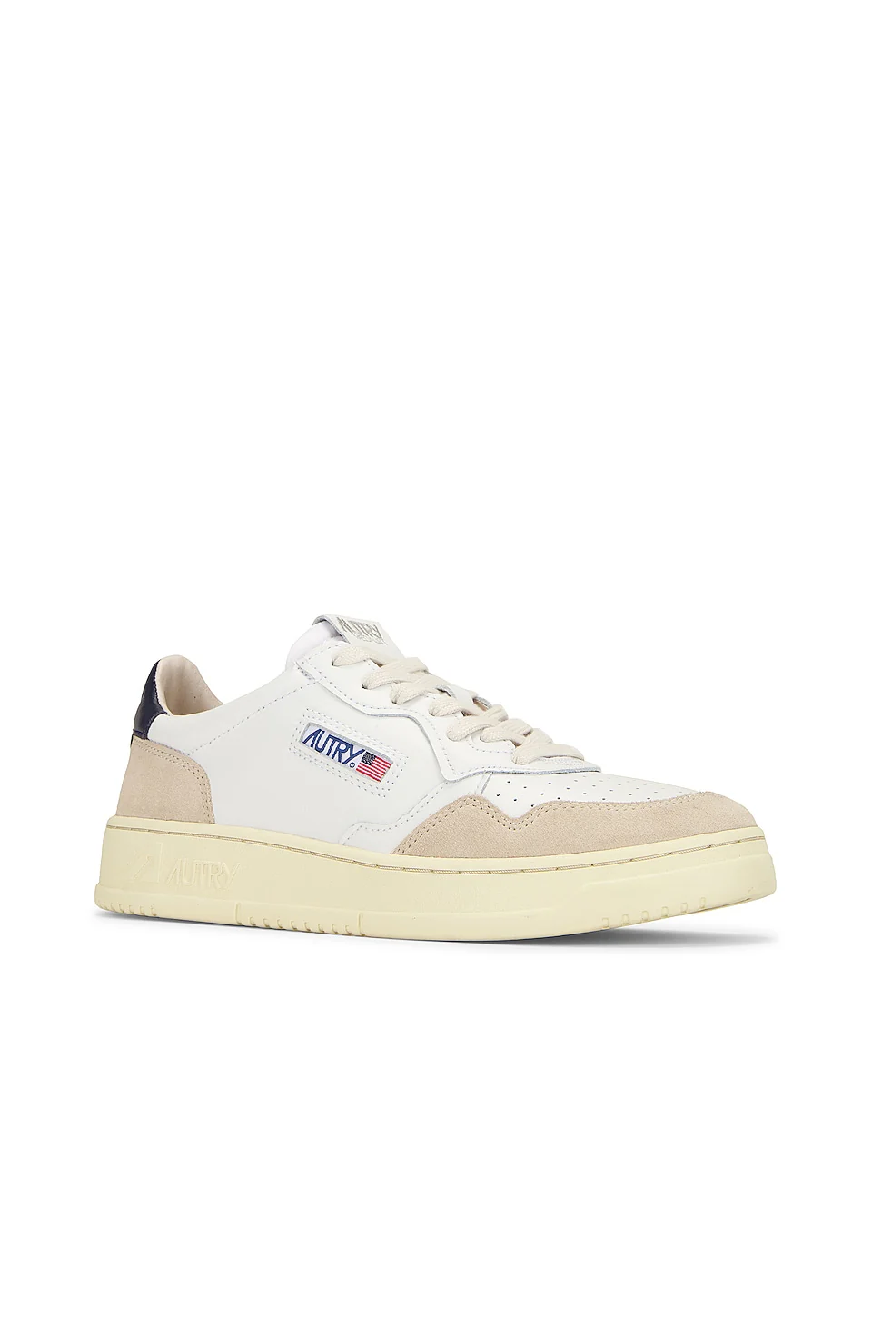 נעלי Autry Medalist Low Leather Suede Sneaker Gray Black - Image 3