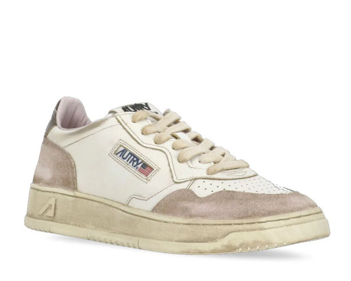 Autry Medalist Super Vintage Lace-Up Sneakers - Image 3