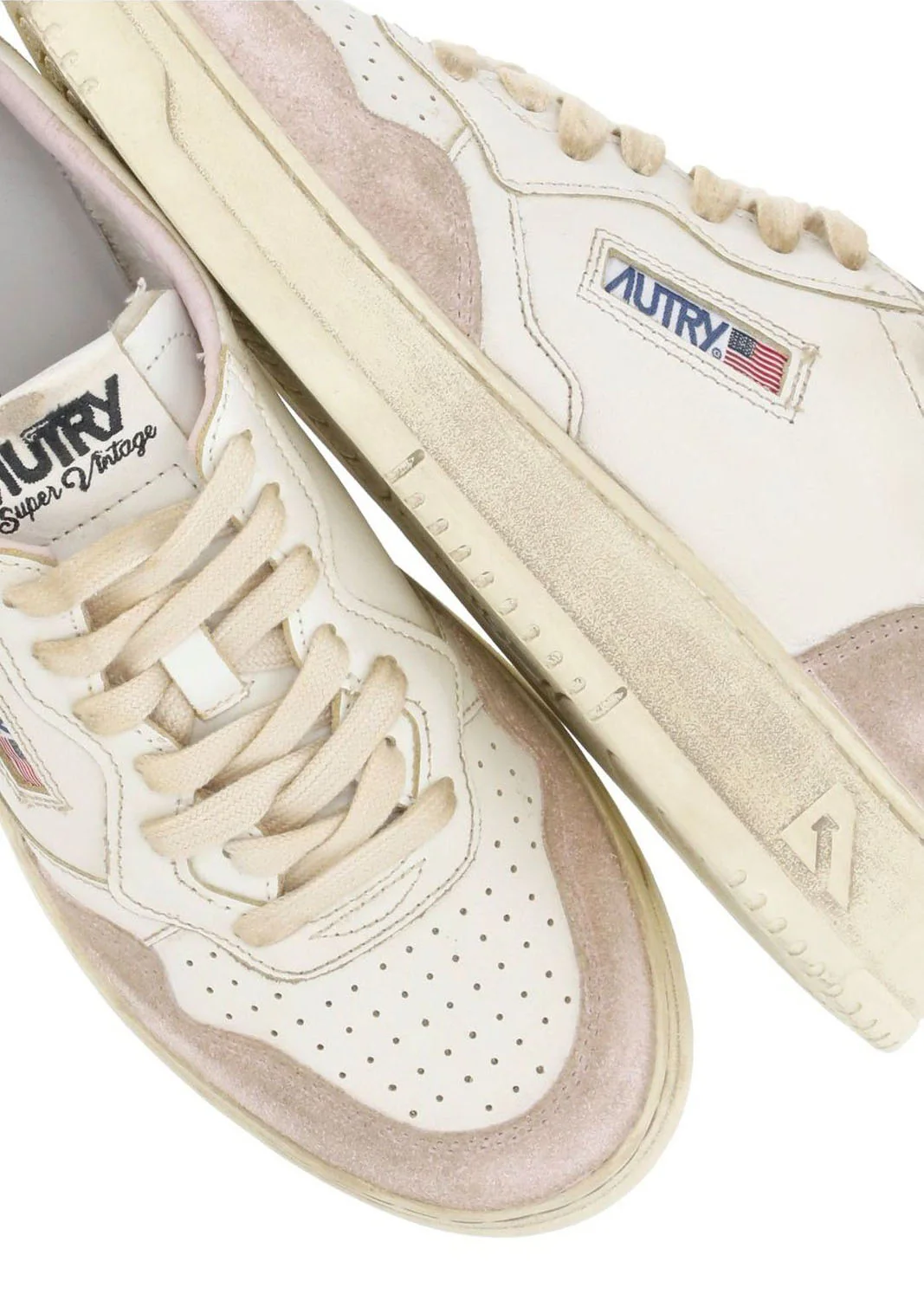Autry Medalist Super Vintage Lace-Up Sneakers - Image 5