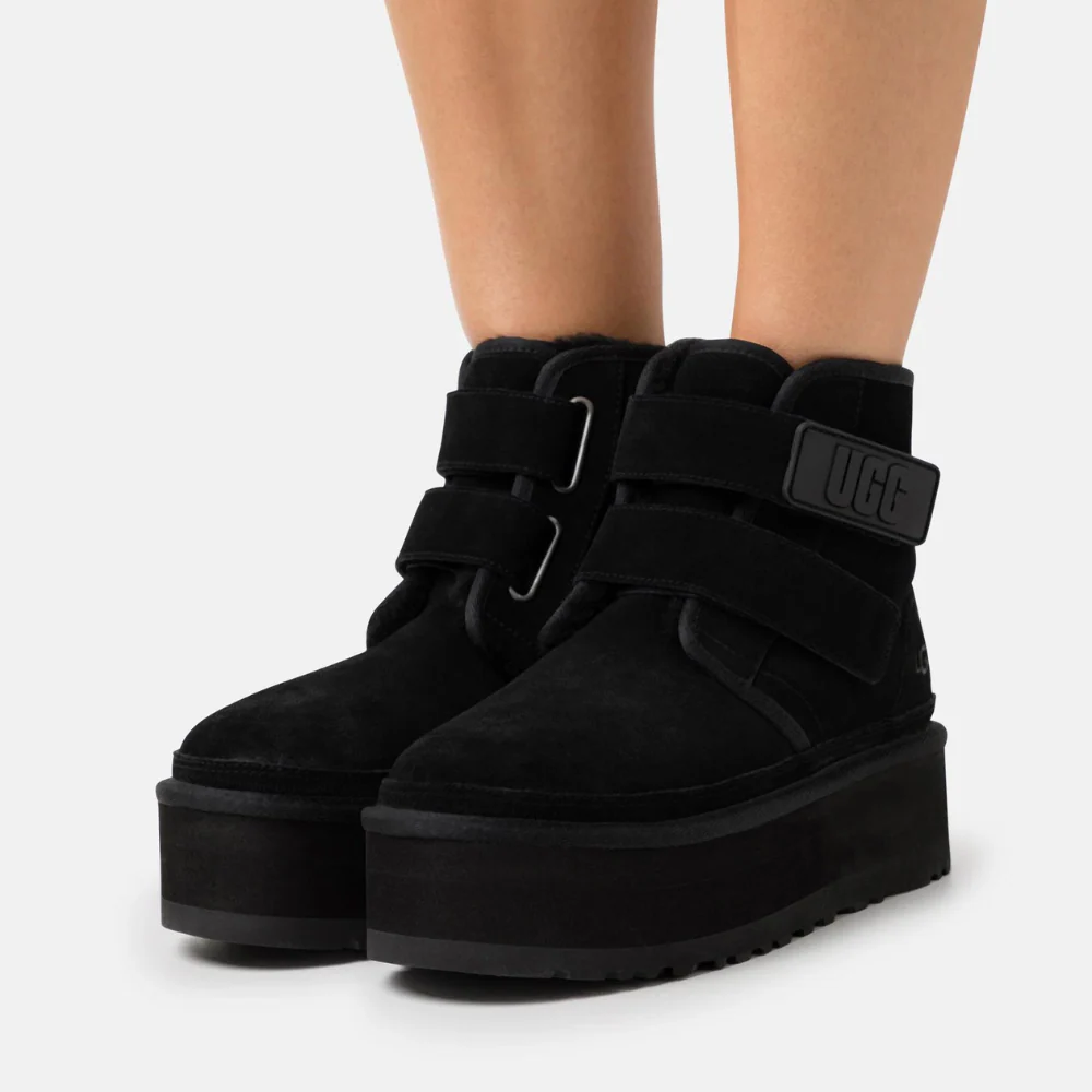 נעלי האג | מגפי האג UGG Platform Chukka Black - Image 4